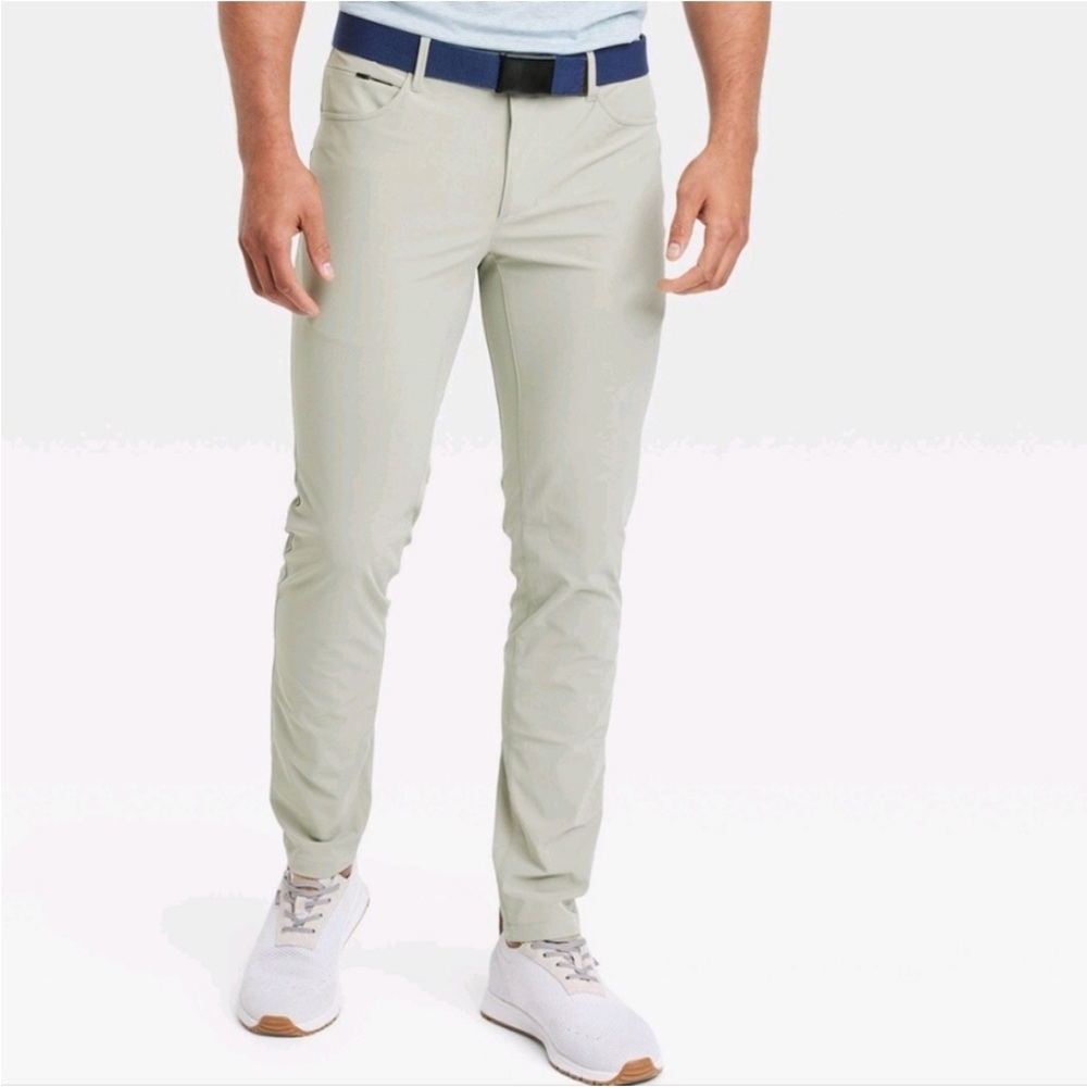 All In Motion Men's Golf Pants Slim Light Green 40x30 New